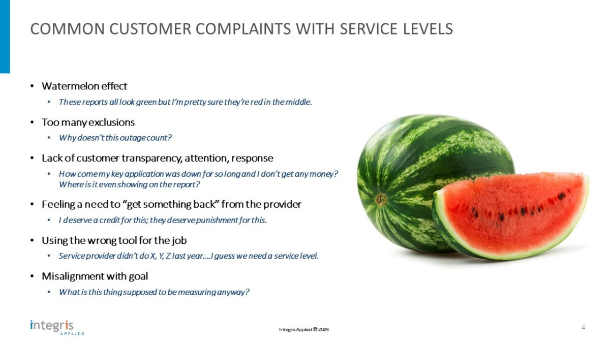Demystifying Service Level Metrics - Integris Applied